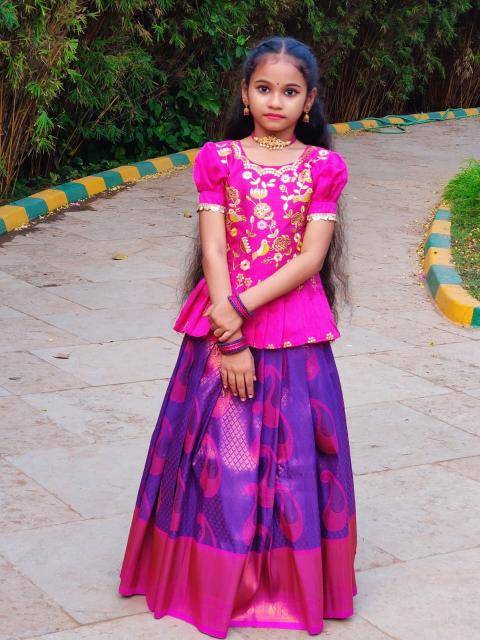 kids lehenga silk Cheap kids wear in Hyderabad